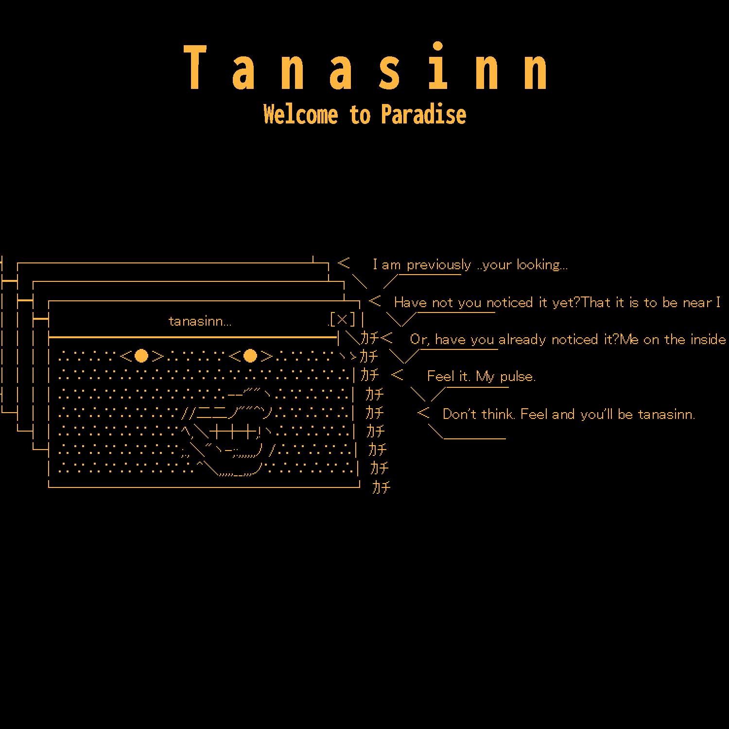 Tanasinn - Welcome to Paradise